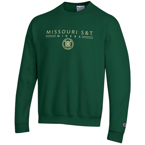 Green Champion® Missouri S&T Miners Official Seal Pullover Sweatshirt