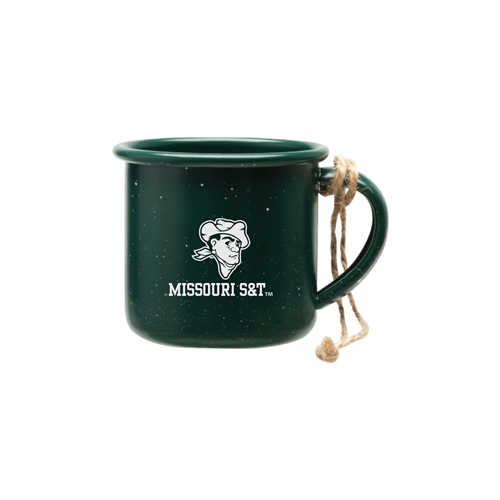 Green Missouri S&T Joe Miner Mini Camping Mug Ornament