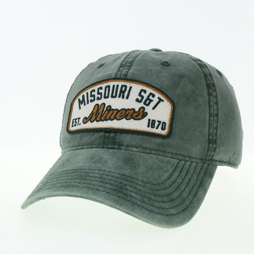 Dark Green Missouri S&T Miners Vintage Wash Cap