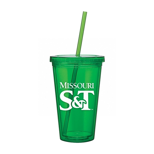 16oz Lime Green Missouri S&T Travel Cup