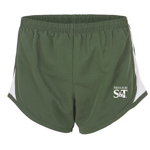 Green and White Missouri S&T Athletic Shorts