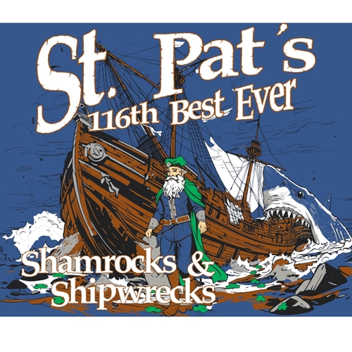 Blue Missouri S&T St. Pat's 2024 Hooded Sweatshirt Shamrocks & Shipwrecks